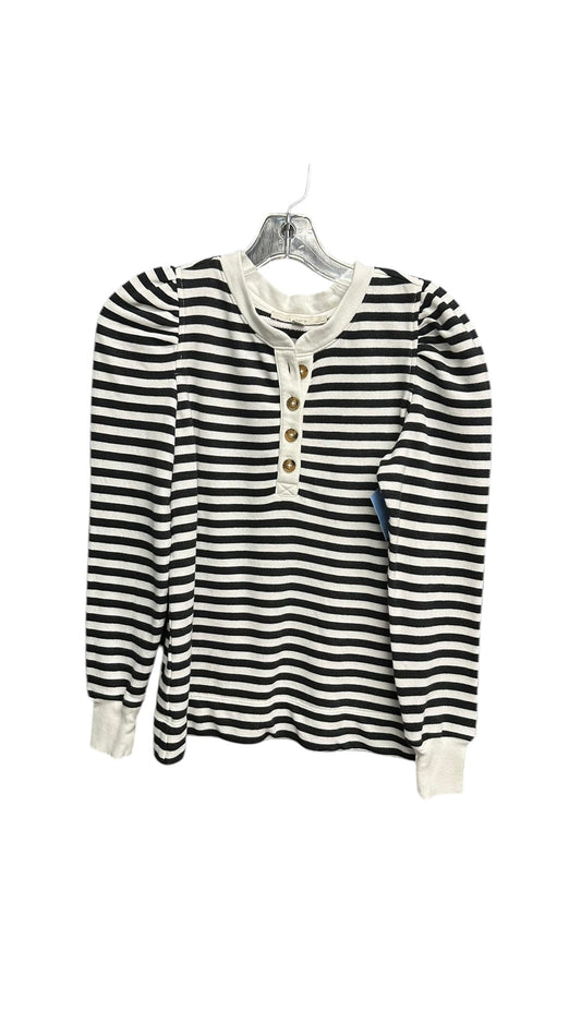 Top Long Sleeve By Loft In Striped Pattern, Size: Xxsp