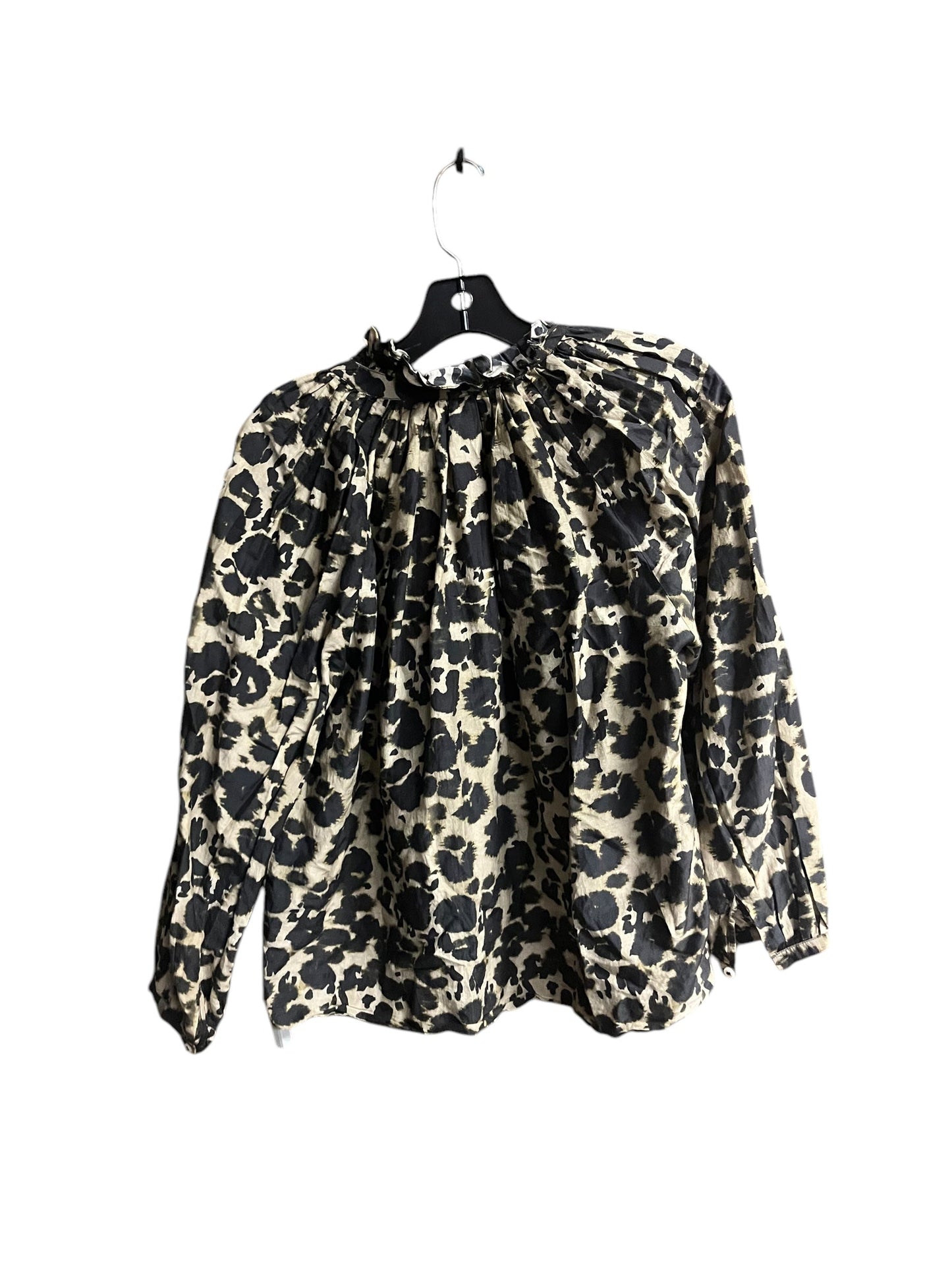 Top Long Sleeve By Current Elliott In Animal Print, Size: S