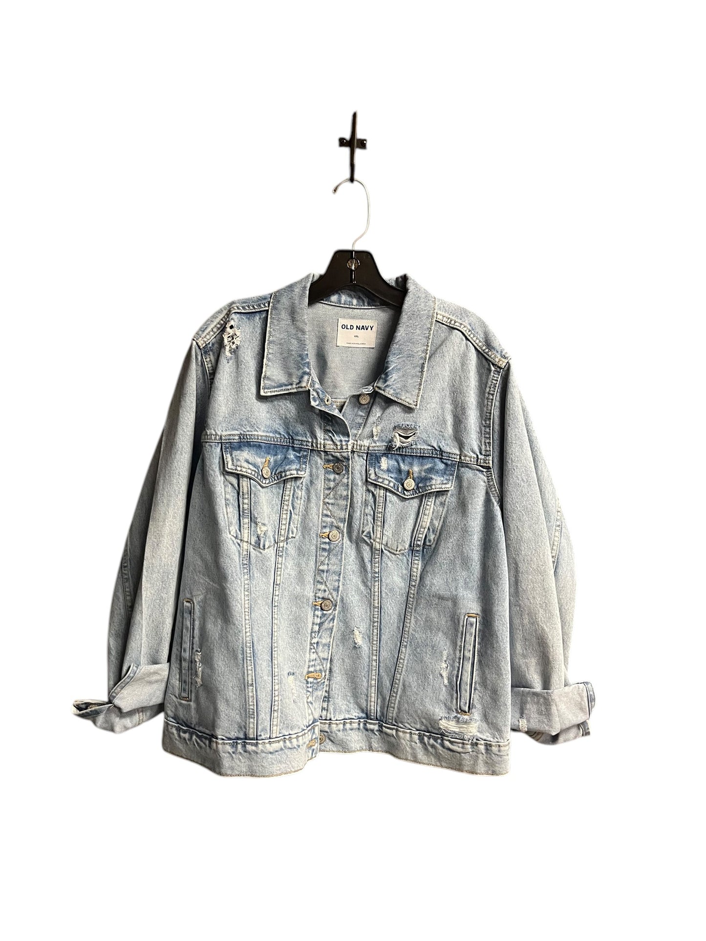 Jacket Denim By Old Navy In Blue Denim, Size: 2x