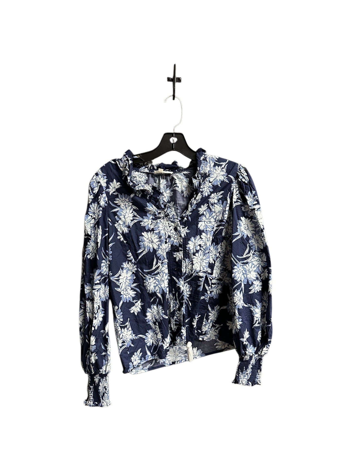 Top Long Sleeve By Entro In Blue, Size: S