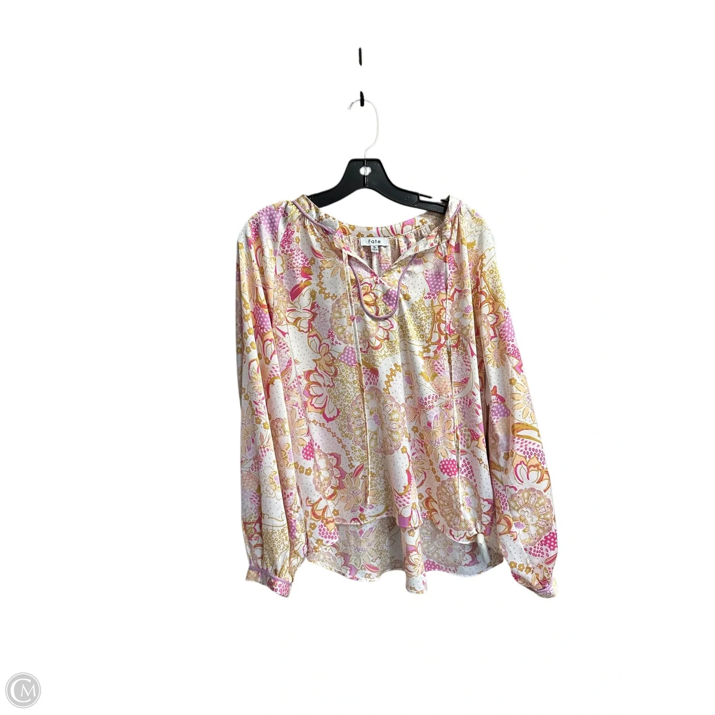 Top Long Sleeve By Fate In Multi-colored, Size: S