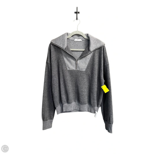 Sweatshirt Collar By Double Zero In Grey, Size: S