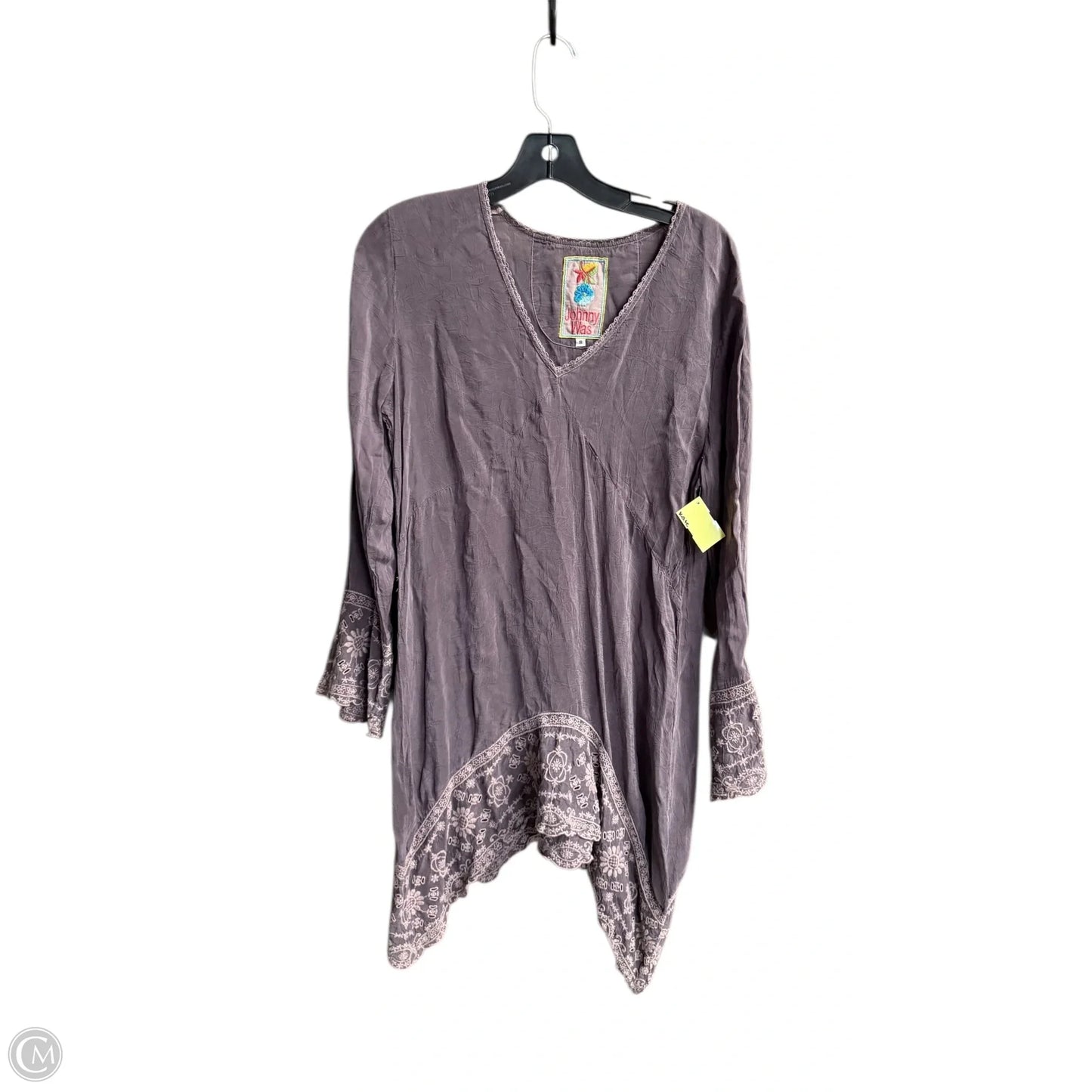 Top Long Sleeve By Johnny Was In Grey, Size: S