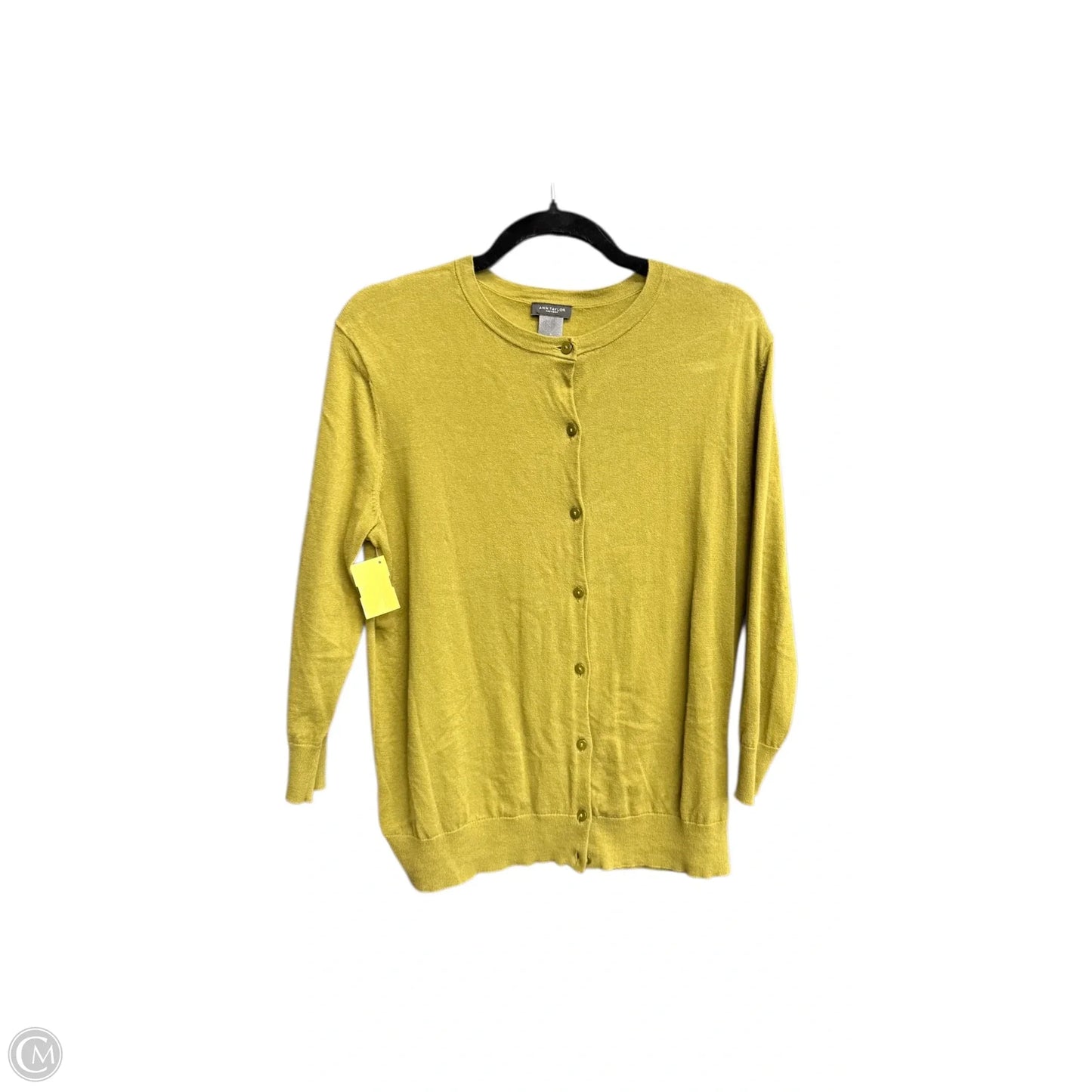 Cardigan By Ann Taylor In Green, Size: L