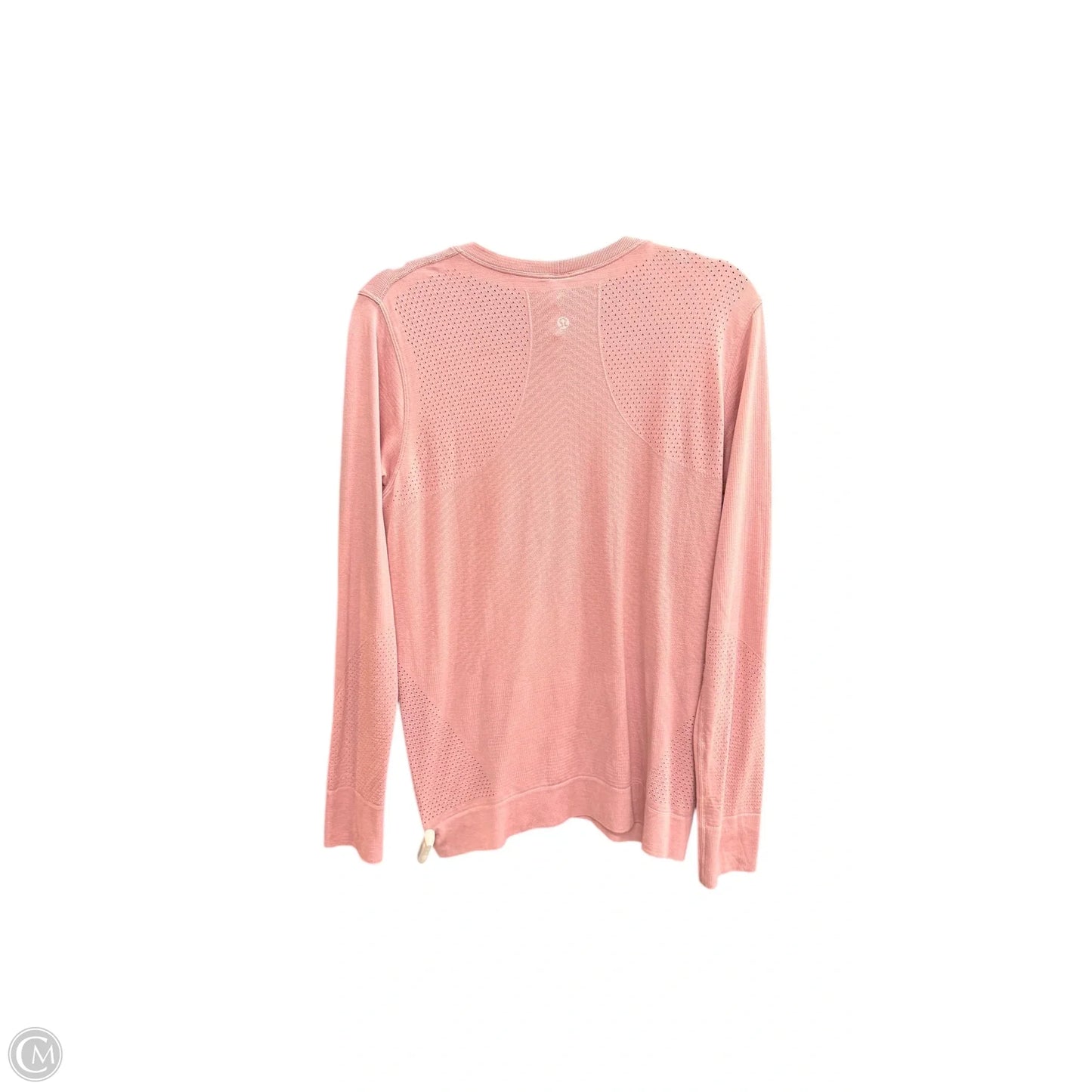 Athletic Top Long Sleeve Crewneck By Lululemon In Pink, Size: M