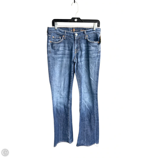 Jeans Boot Cut By 7 For All Mankind In Blue Denim, Size: 6