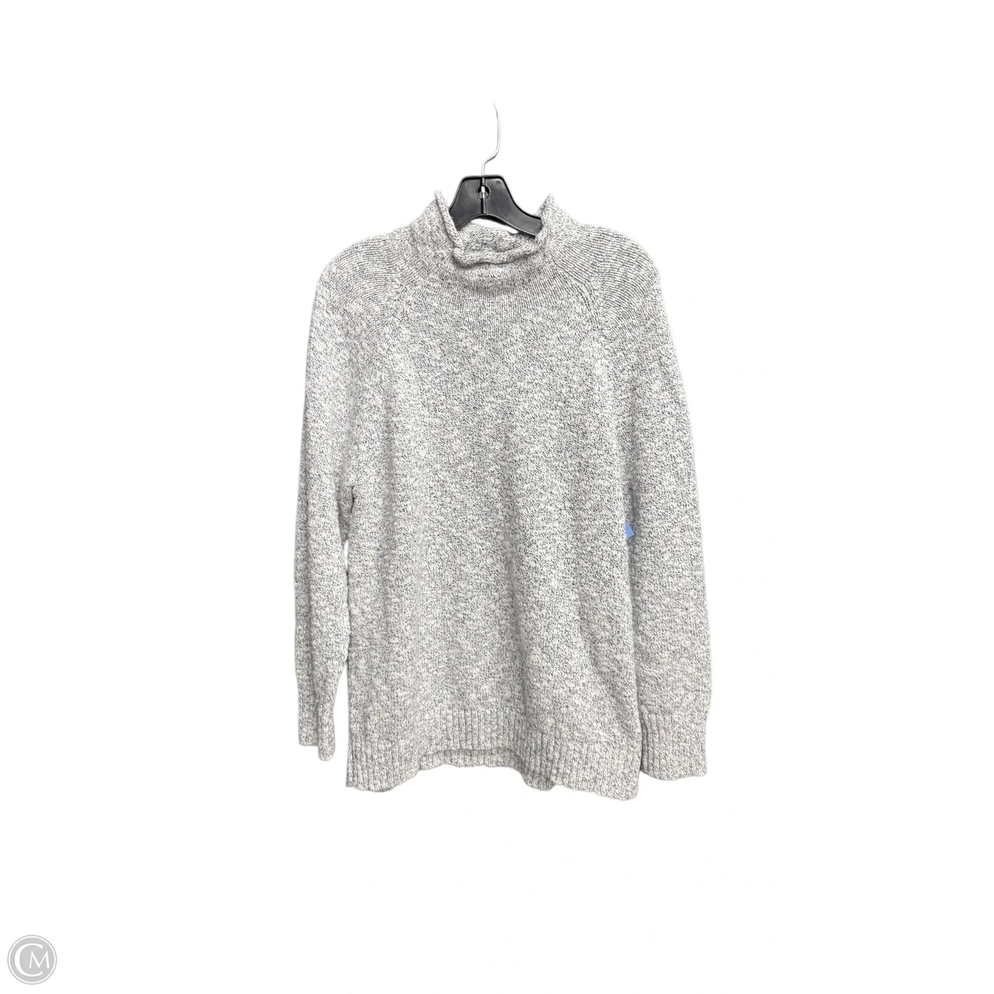 Sweater By L.l. Bean In Grey & White, Size: Xl