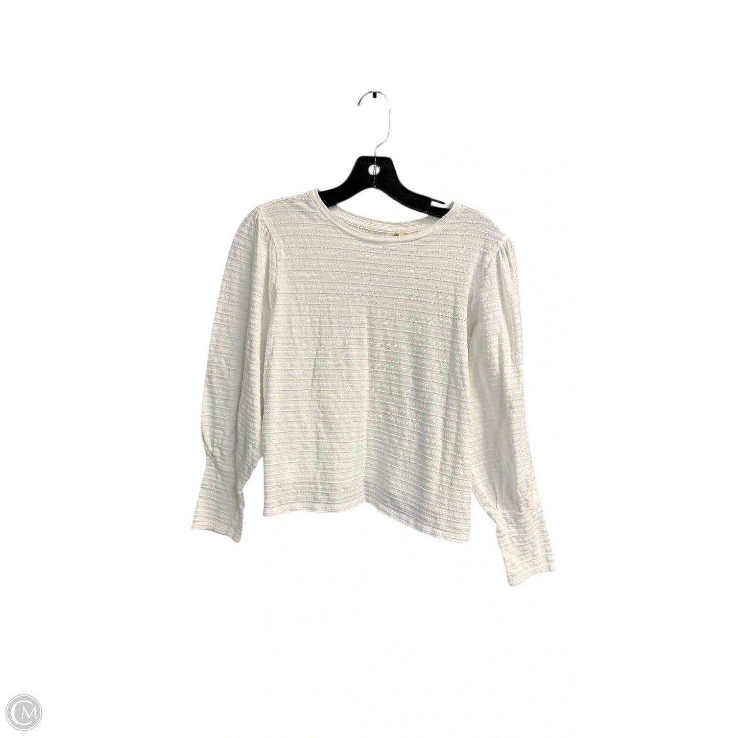 Top Long Sleeve By Ana In White, Size: M