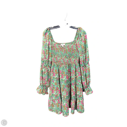 Dress Casual Short By Umgee In Floral Print, Size: L