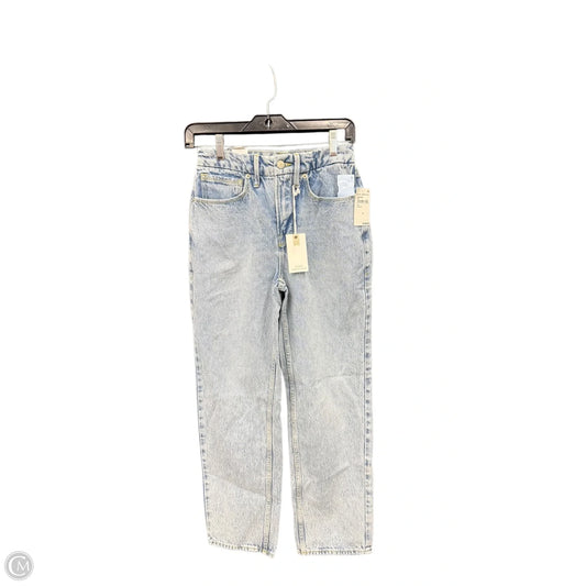 Jeans Straight By Good American In Blue Denim, Size: 0