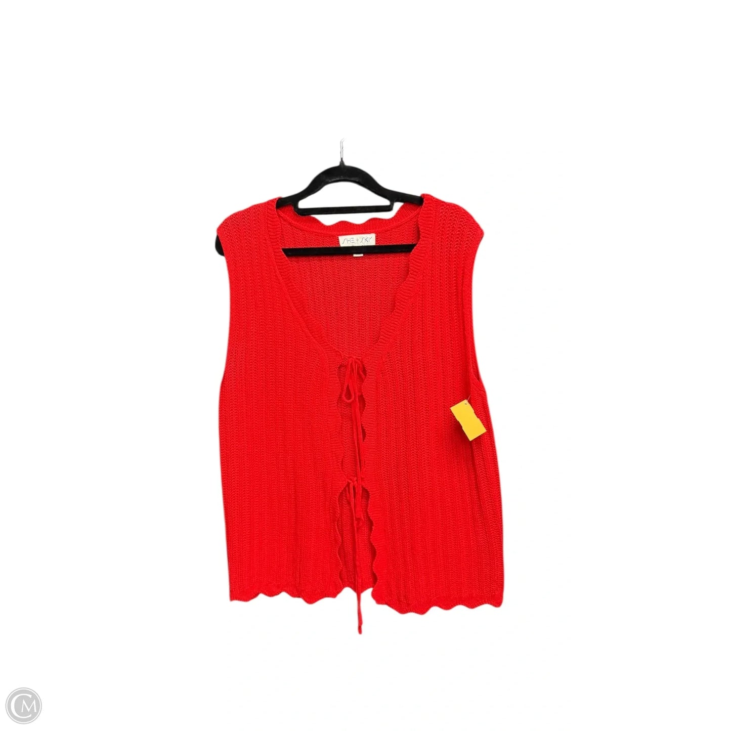 Vest Other By She + Sky In Red, Size: Xl