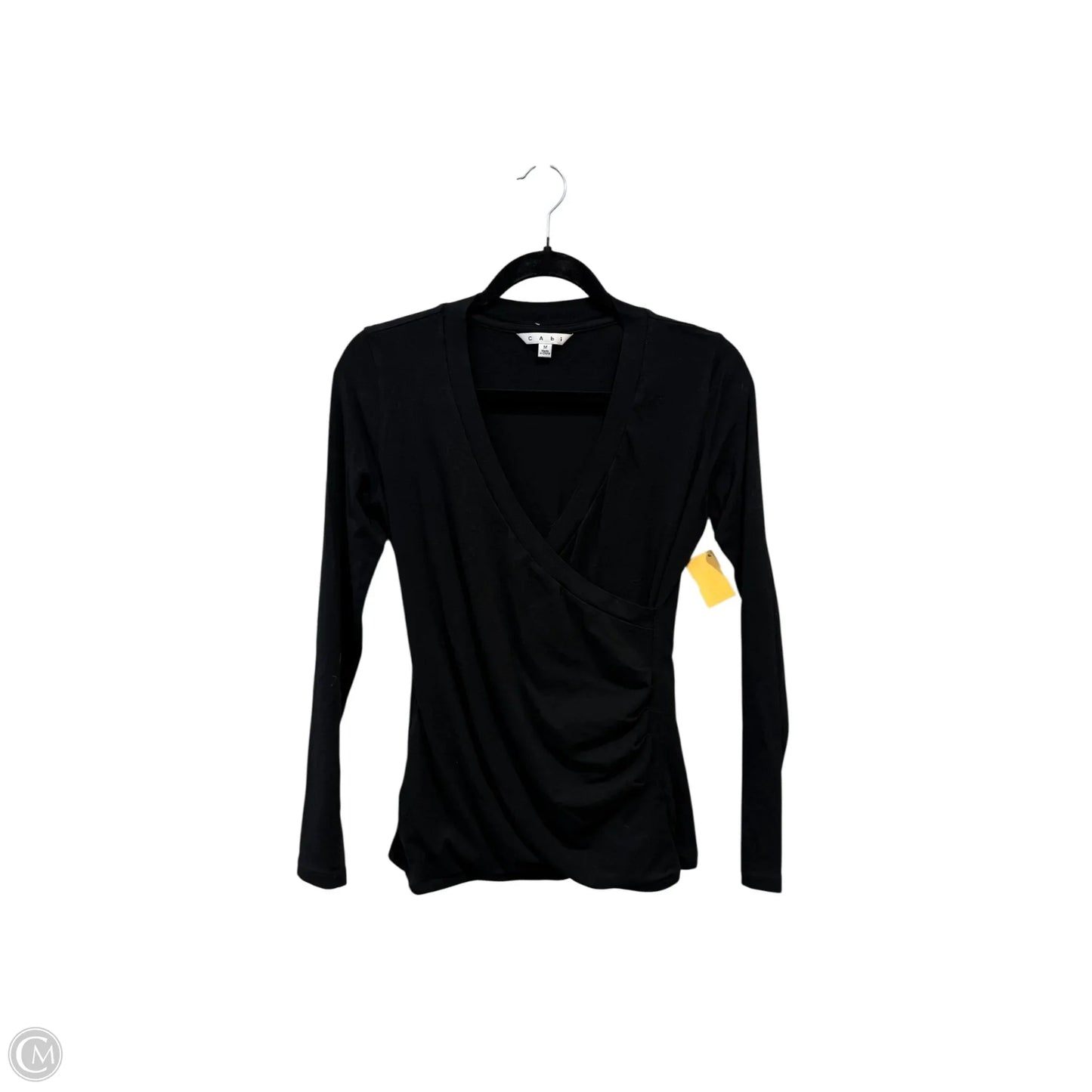 Top Long Sleeve Basic By Cabi In Black, Size: M