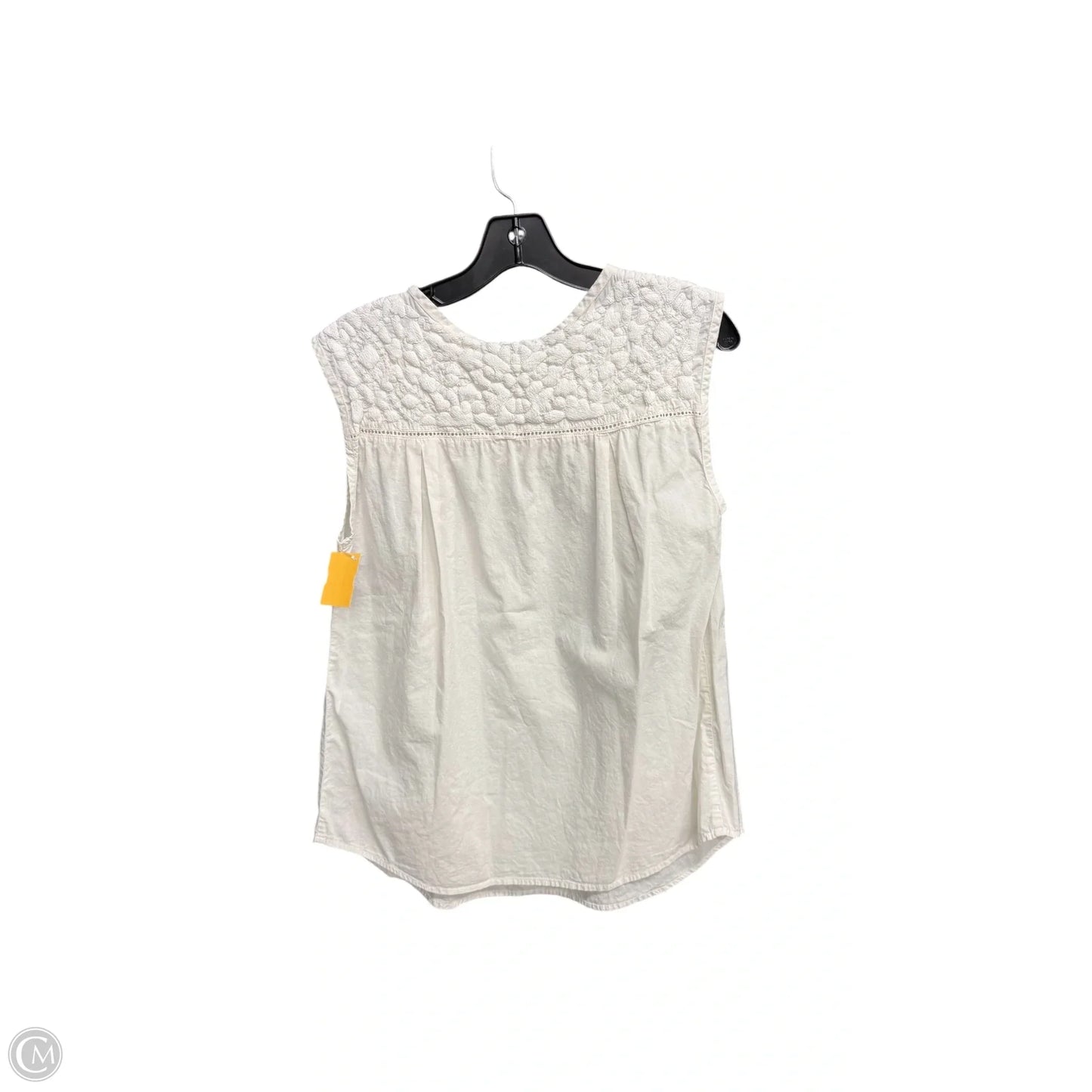 Top Sleeveless By Mng In White, Size: M