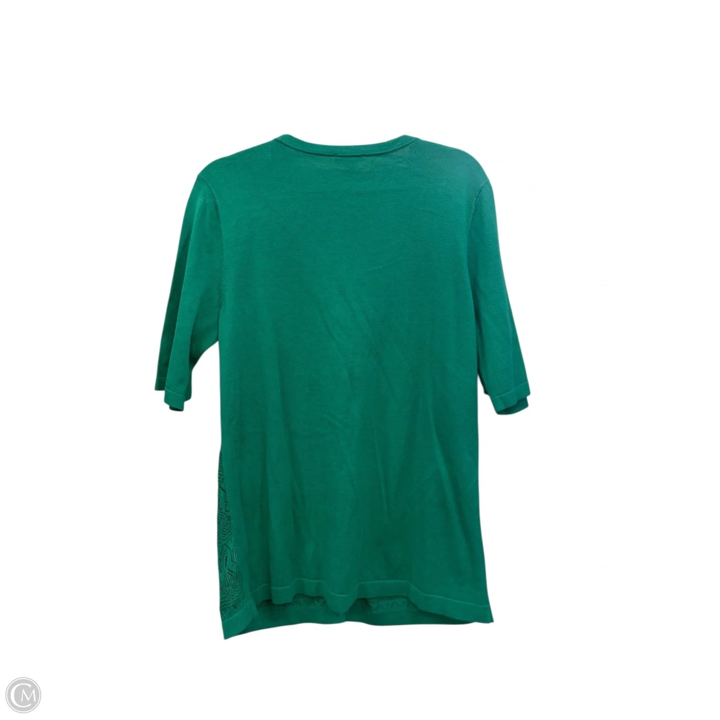Blouse Short Sleeve By Talbots In Green, Size: M