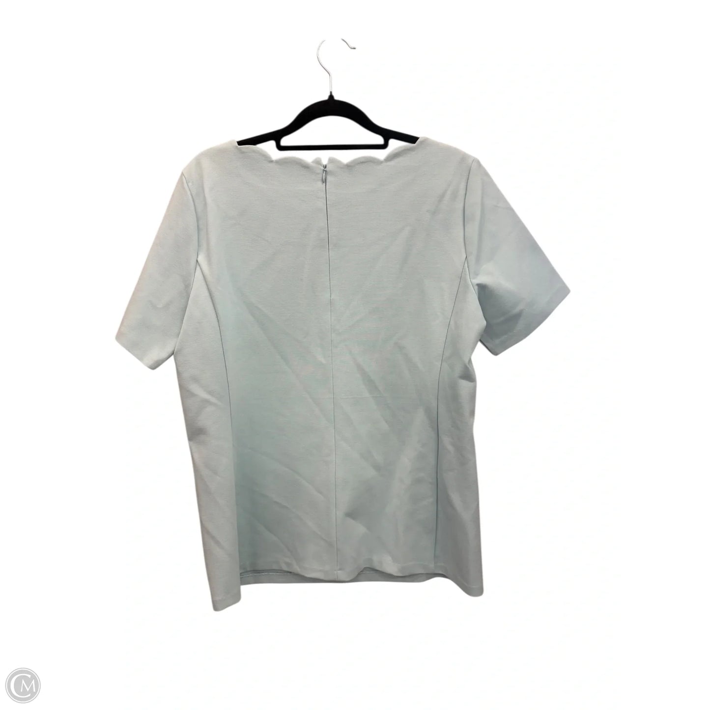 Top Short Sleeve By Talbots In Aqua, Size: M