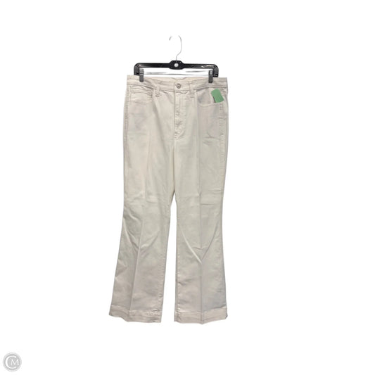 Jeans Boot Cut By Talbots In White Denim, Size: 12