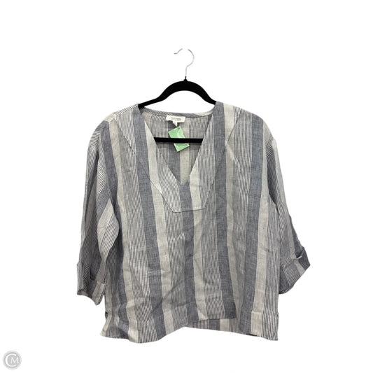 Top 3/4 Sleeve By Haven In Striped Pattern, Size: M