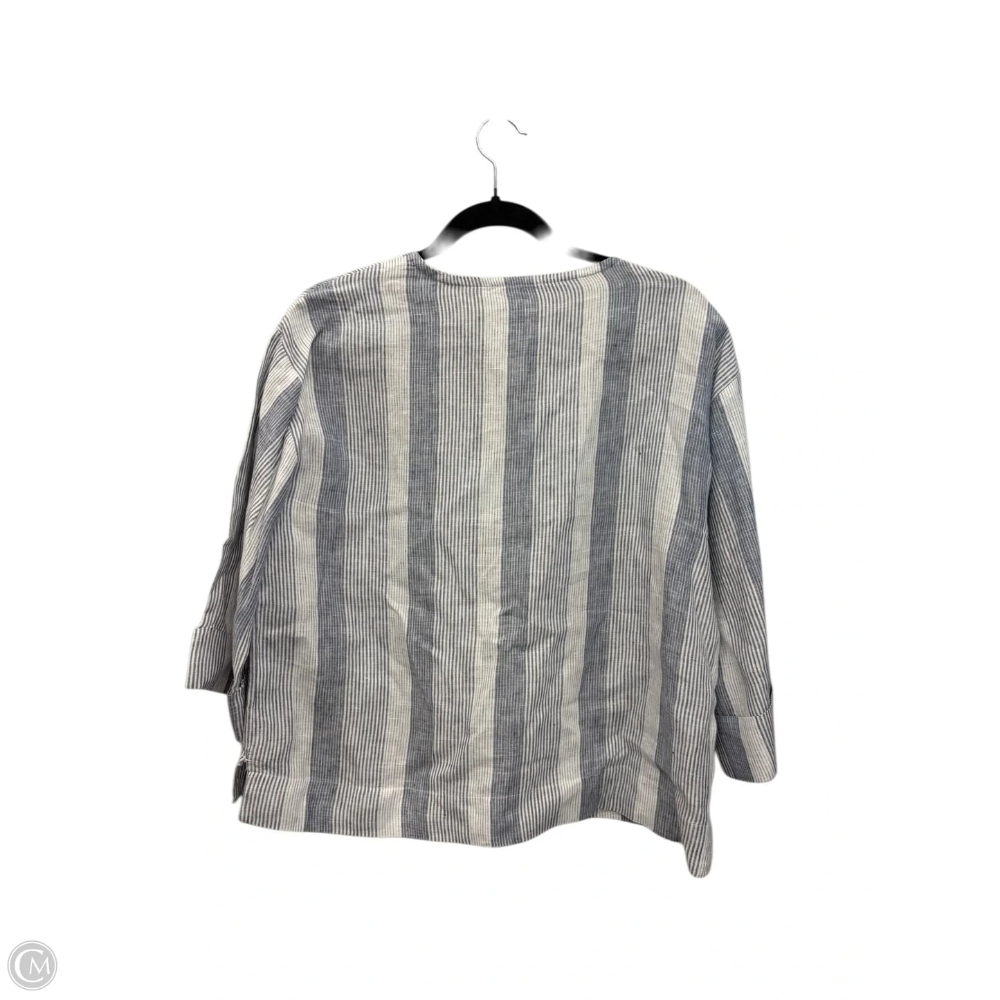 Top 3/4 Sleeve By Haven In Striped Pattern, Size: M