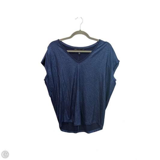 Top Short Sleeve Basic By White House Black Market In Blue, Size: Xs