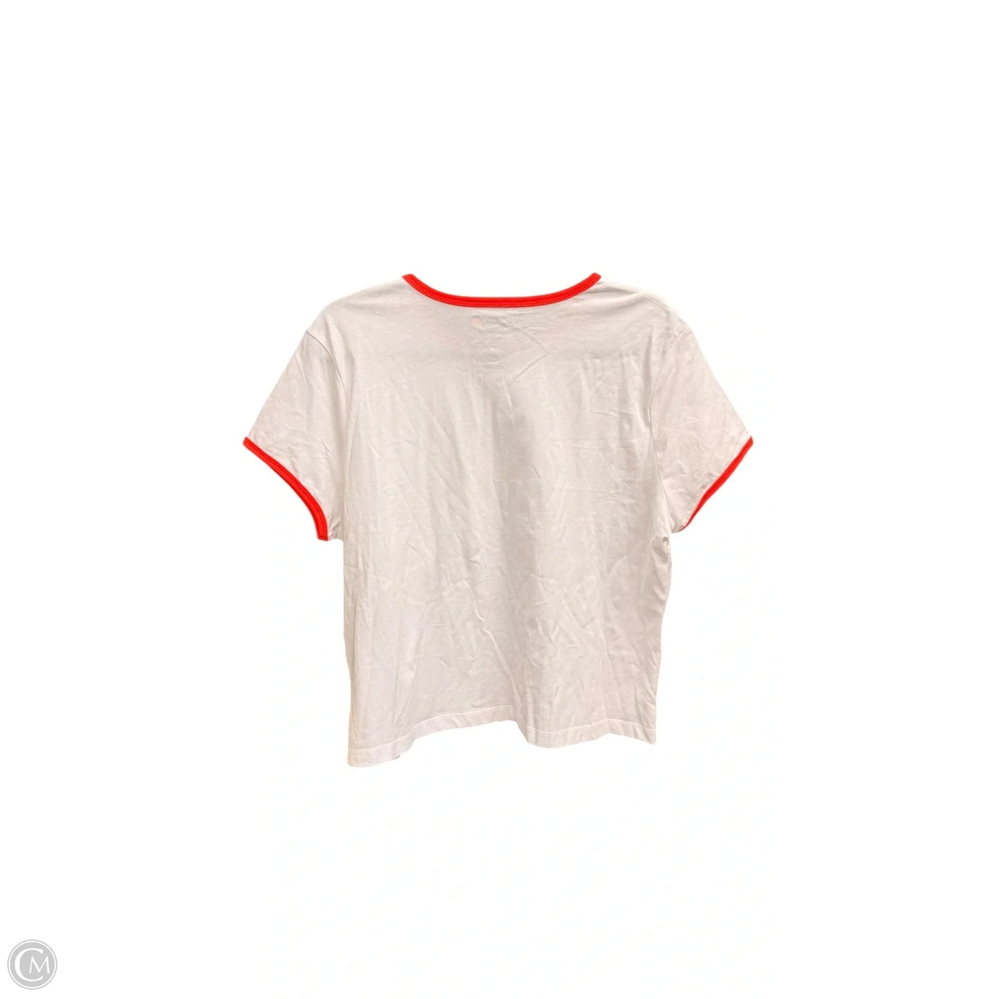 Top Short Sleeve Basic By C And C In White, Size: Xl
