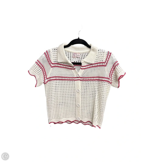 Blouse Short Sleeve By Love By Design In Cream, Size: M