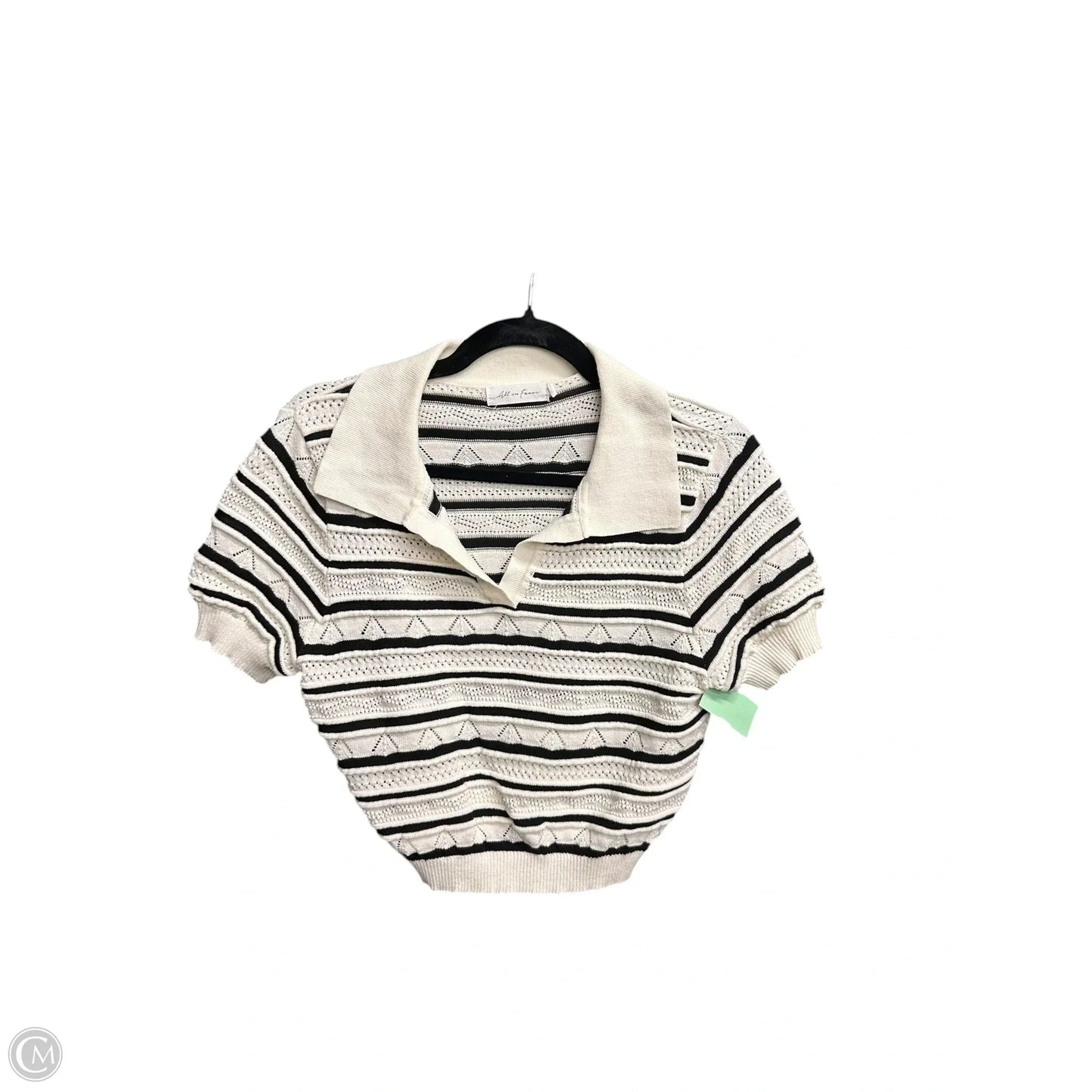 Top Short Sleeve By All In Motion In Striped Pattern, Size: L