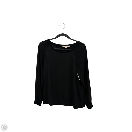 Top Long Sleeve By Loft In Black, Size: Mp