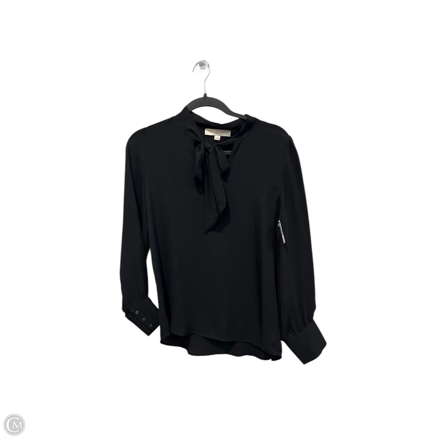 Top Long Sleeve By Loft In Black, Size: Sp