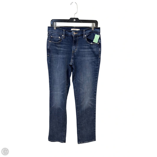 Jeans Straight By Levis In Blue Denim, Size: 6