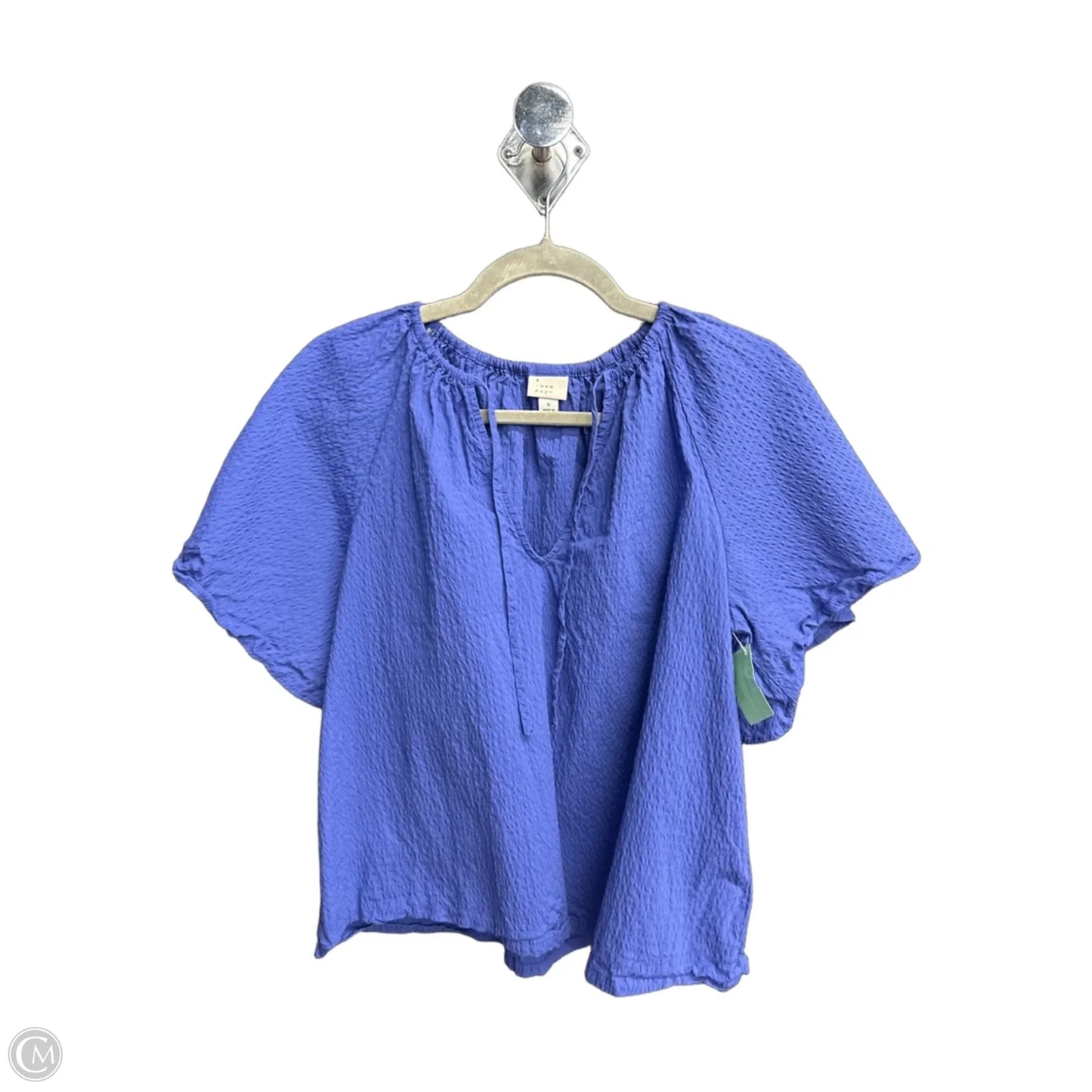Top Short Sleeve By A New Day In Blue, Size: S