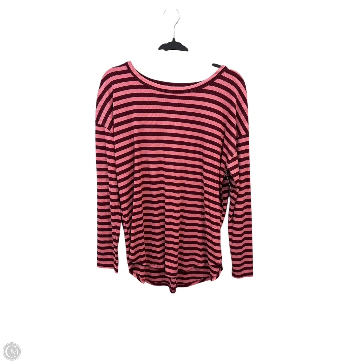 Top Long Sleeve Basic By Lou And Grey In Striped Pattern, Size: L