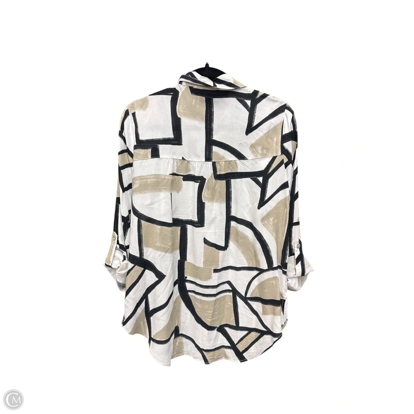 Blouse 3/4 Sleeve By Figuero & Flower In White, Size: S