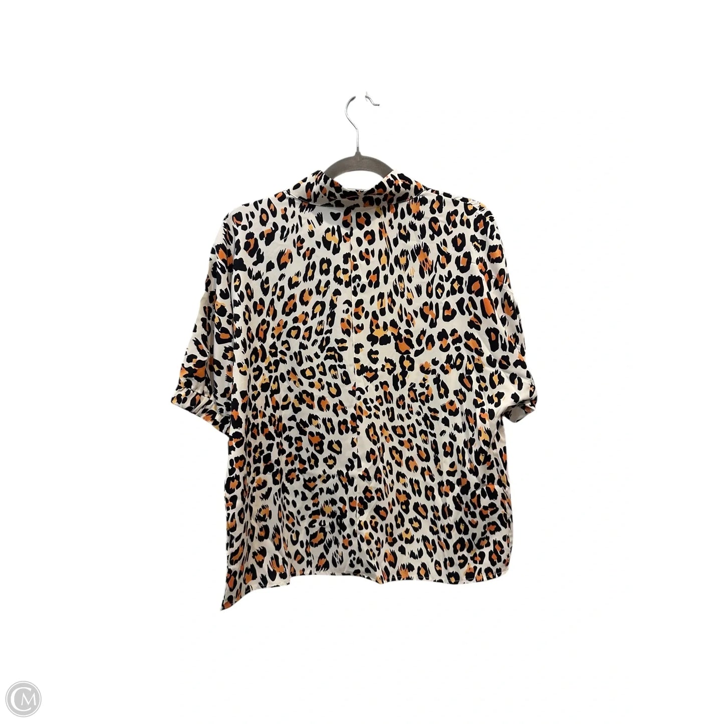 Top Short Sleeve By Clothes Mentor In Leopard Print, Size: S