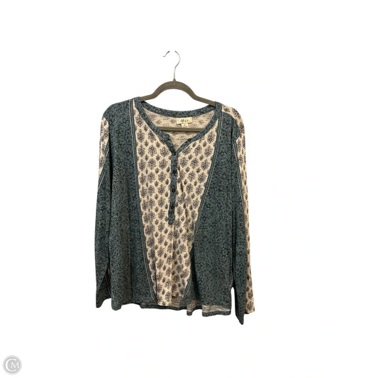 Top Long Sleeve By Style And Co Collection Women In Floral Print, Size: Xl