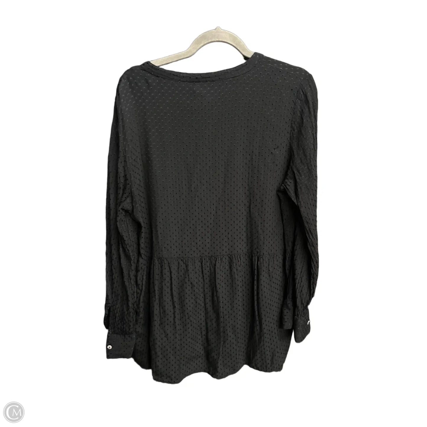 Top Long Sleeve By Clothes Mentor In Black, Size: L