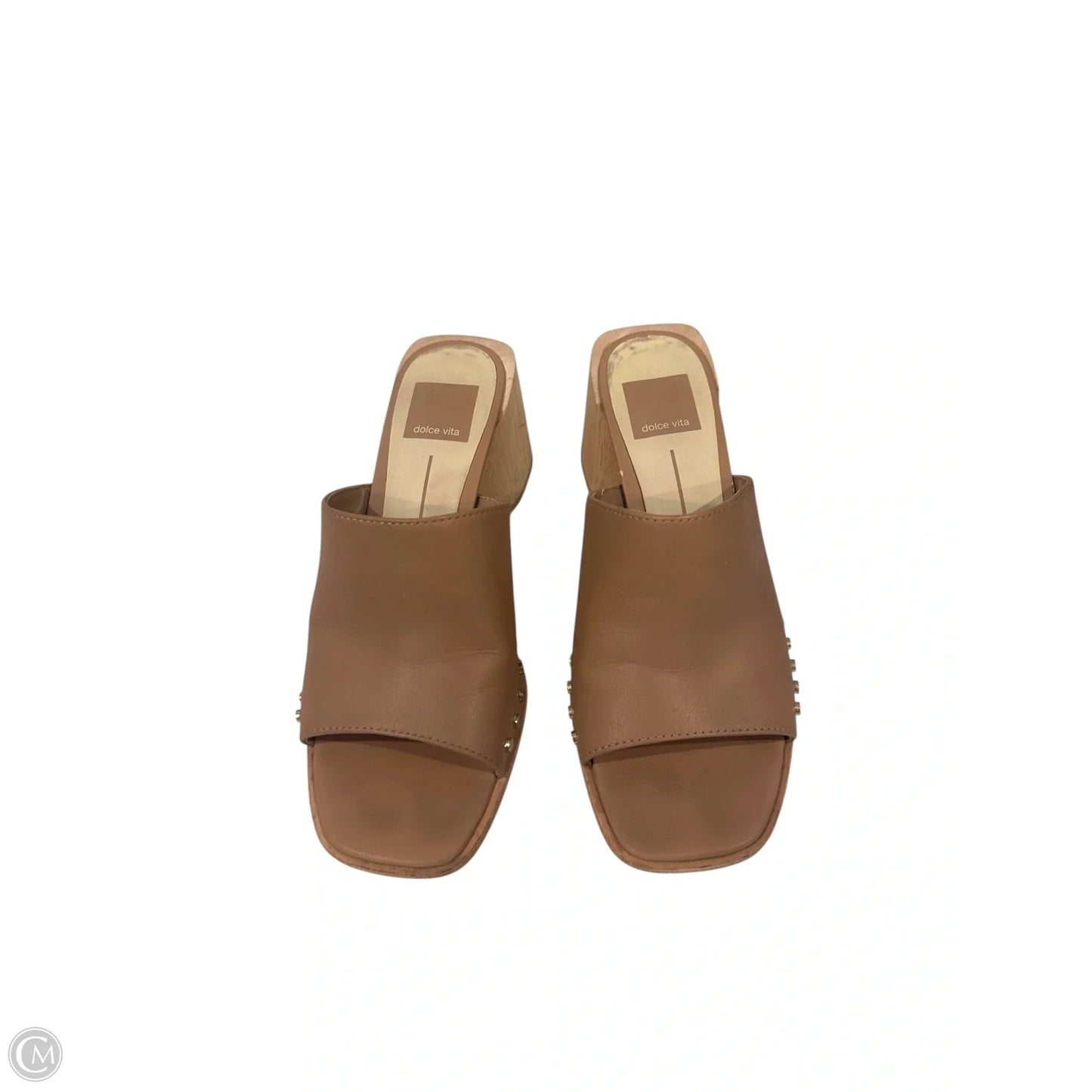 Sandals Heels Block By Dolce Vita In Tan, Size: 6.5