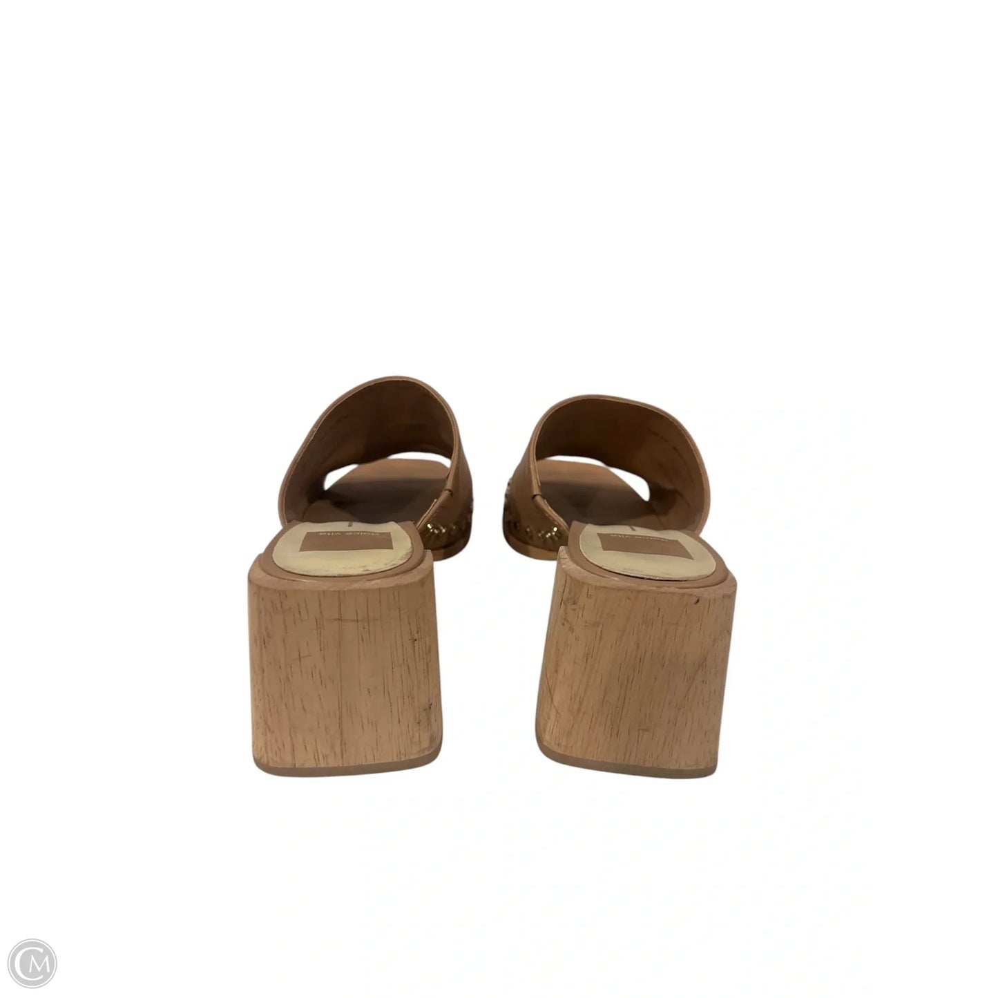 Sandals Heels Block By Dolce Vita In Tan, Size: 6.5