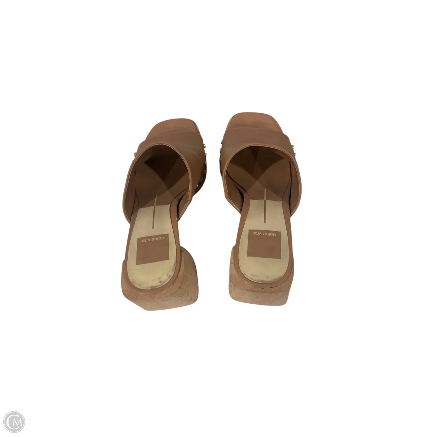 Sandals Heels Block By Dolce Vita In Tan, Size: 6.5