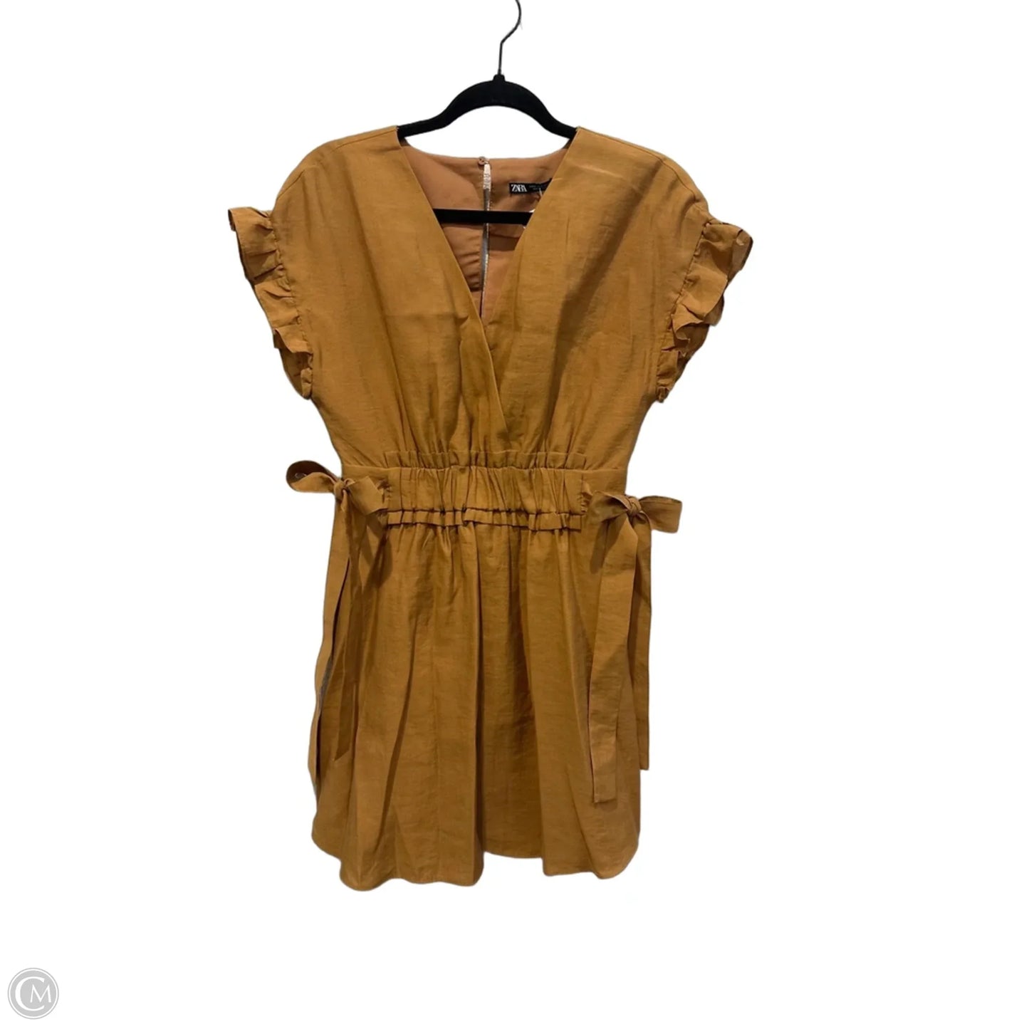 Dress Casual Short By Zara In Brown, Size: S