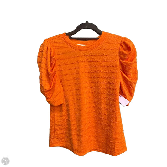 Top Short Sleeve By Ces Femme In Orange, Size: L
