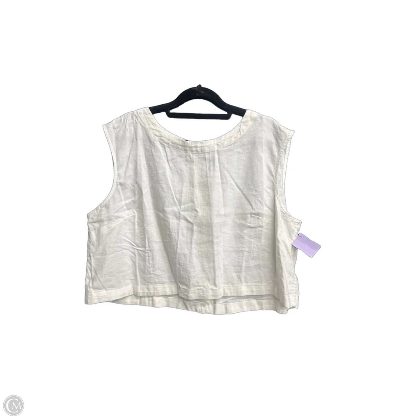 Top Sleeveless By A New Day In White, Size: Xl