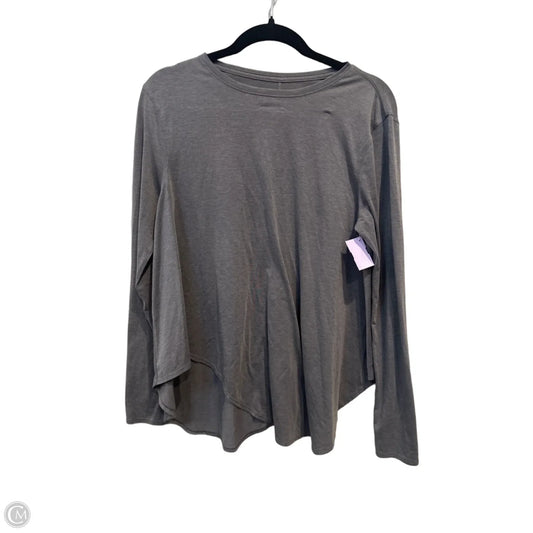 Athletic Top Long Sleeve Crewneck By Lululemon In Grey, Size: S