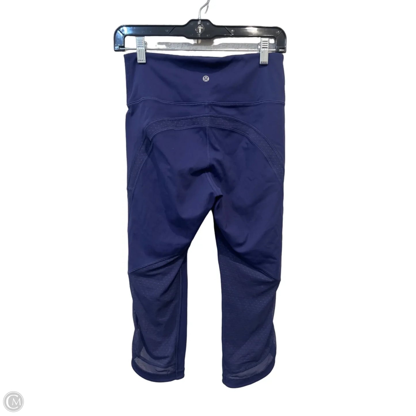 Athletic Leggings Capris By Lululemon In Navy, Size: M