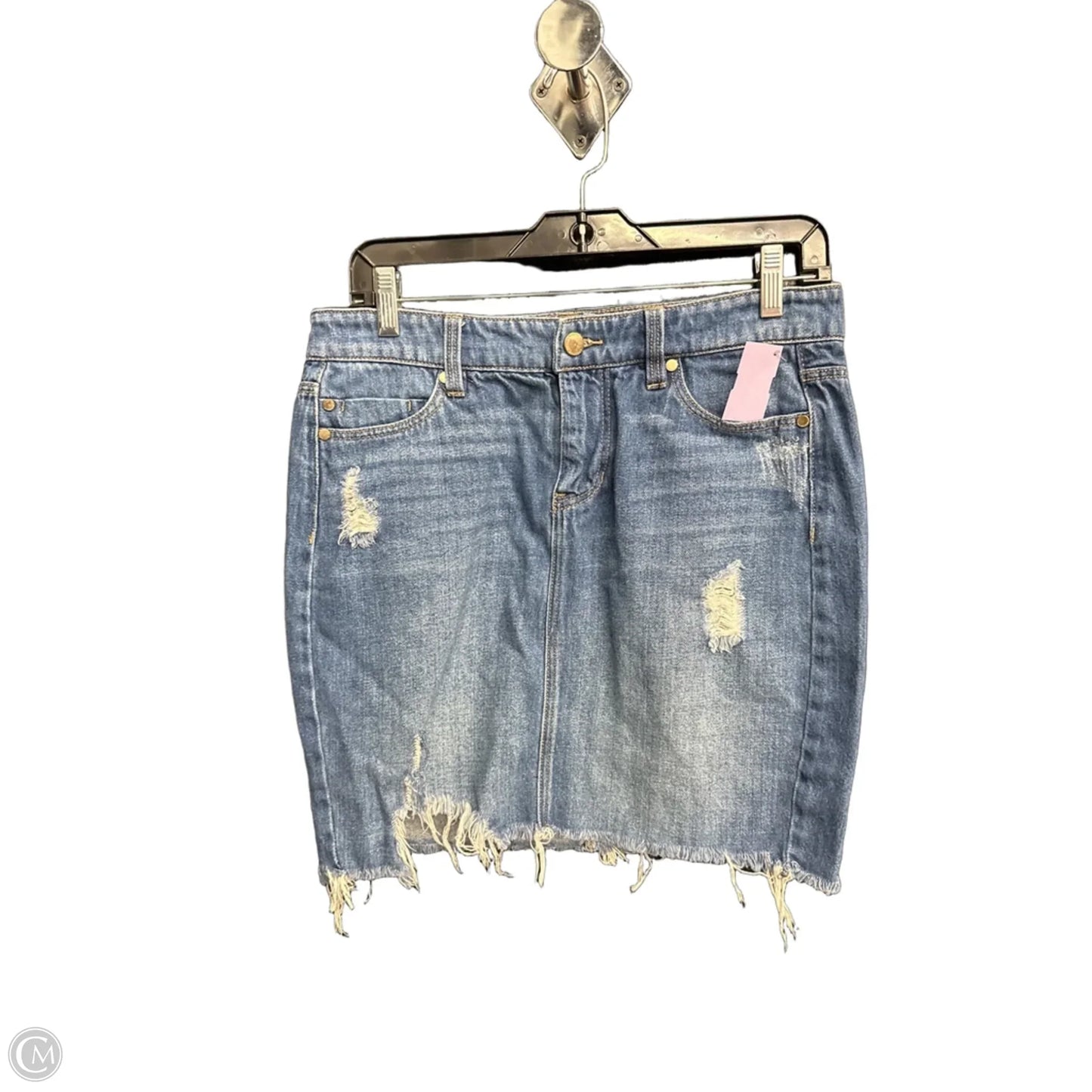 Skirt Mini & Short By Liverpool In Blue Denim, Size: 4