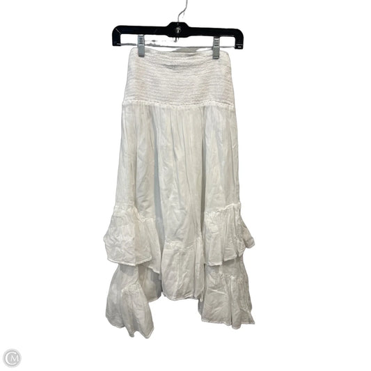 Skirt Midi By American Eagle In White, Size: 2