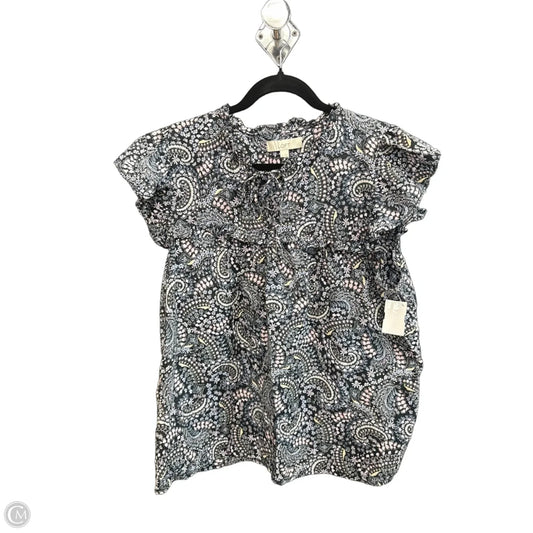 Top Sleeveless By Loft In Paisley Print, Size: Xl
