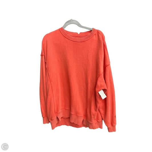 Sweatshirt Crewneck By Aerie In Orange, Size: S