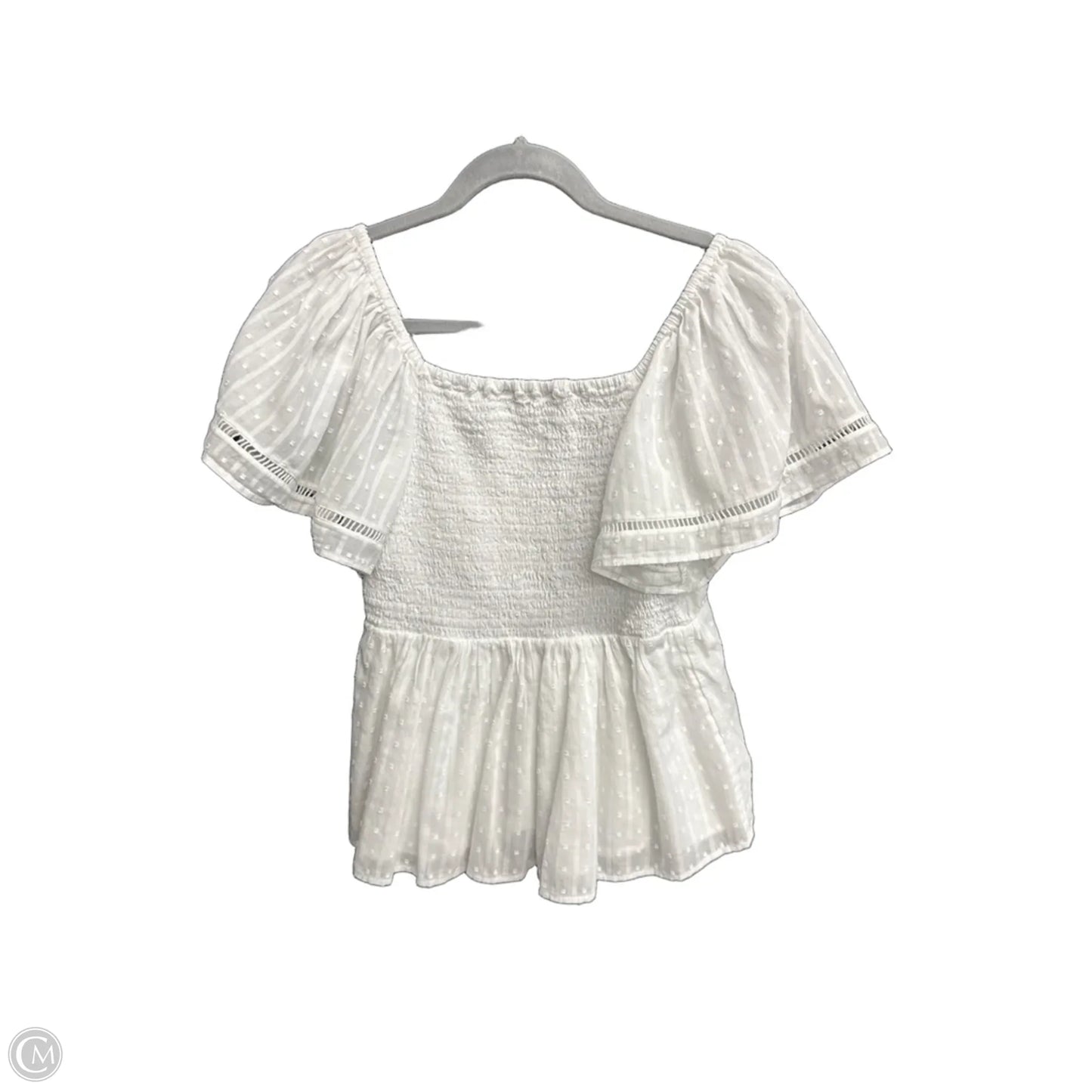 Top Short Sleeve By Loft In White, Size: Xs