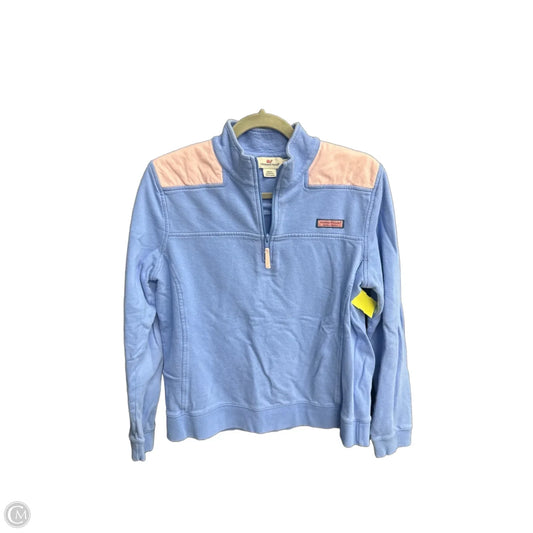 Sweatshirt Collar By Vineyard Vines In Blue, Size: L