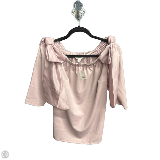 Top Short Sleeve By Cato In Purple, Size: S
